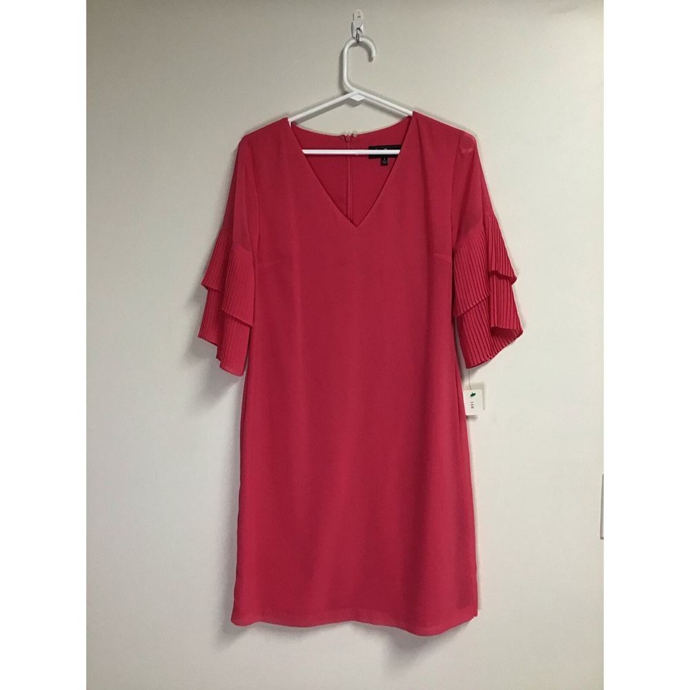 Sam Edelman Pink Decorative‎ Sleeved Women's Dress Size 0